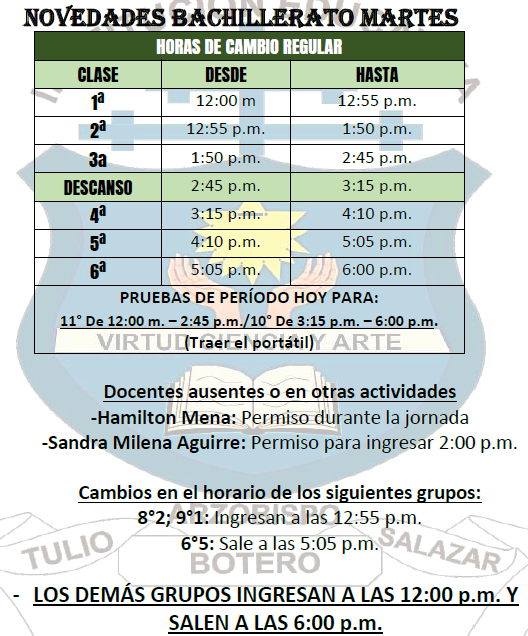 HORARIO